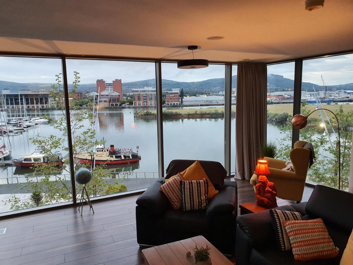 Luxury Apartment Marina Views At Titanic Quarter Belfast Exteriör bild